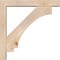 Ekena Millwork Imperial Block Smooth Bracket w/ Offset Brace, Douglas Fir, 5 1/2"W x 34"D x 34"H BKT0604X34X34IMP05SDF - alternate 3